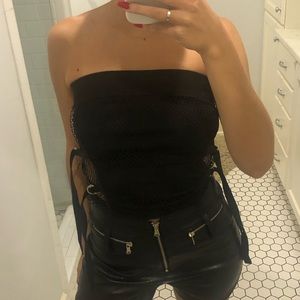 I AM GIA MESH TUBE TOP
